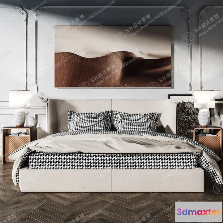 1128772 - Bed - 3D Models - 1521