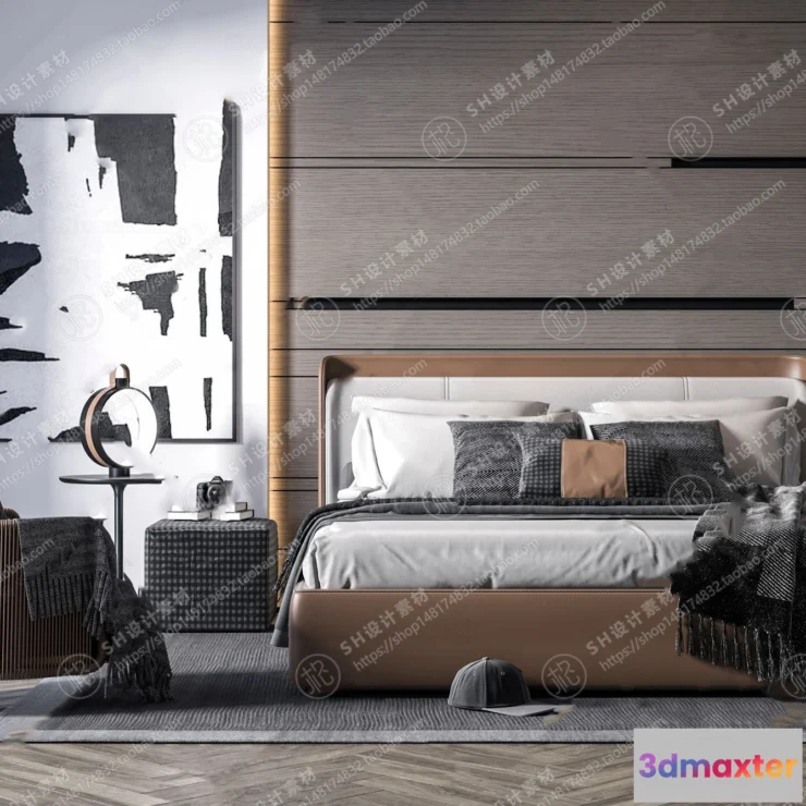 1128774 - Bed - 3D Models - 1522