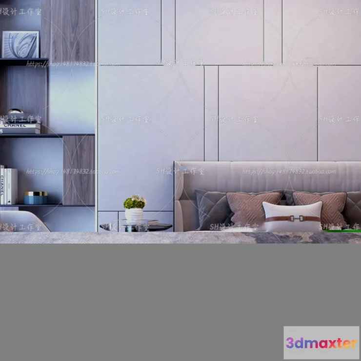 1128780 - Bed - 3D Models - 1525