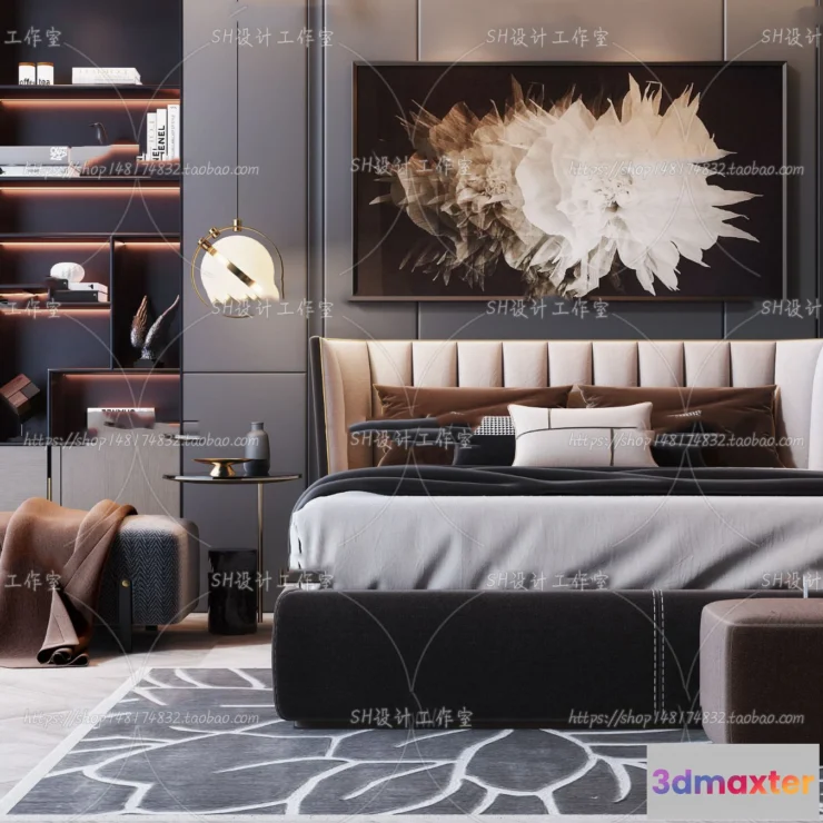 1128782 - Bed - 3D Models - 1526