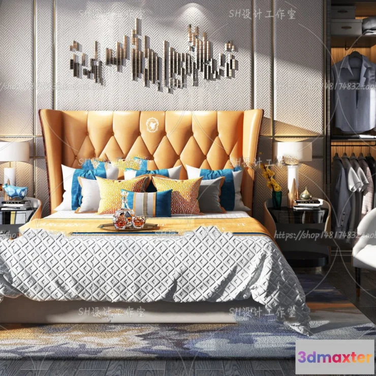 1128788 - Bed - 3D Models - 1529