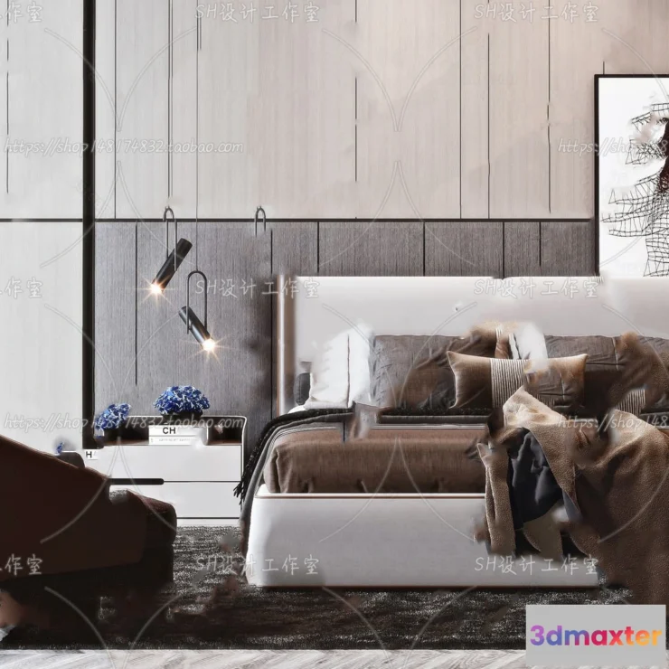 1128798 - Bed - 3D Models - 1534