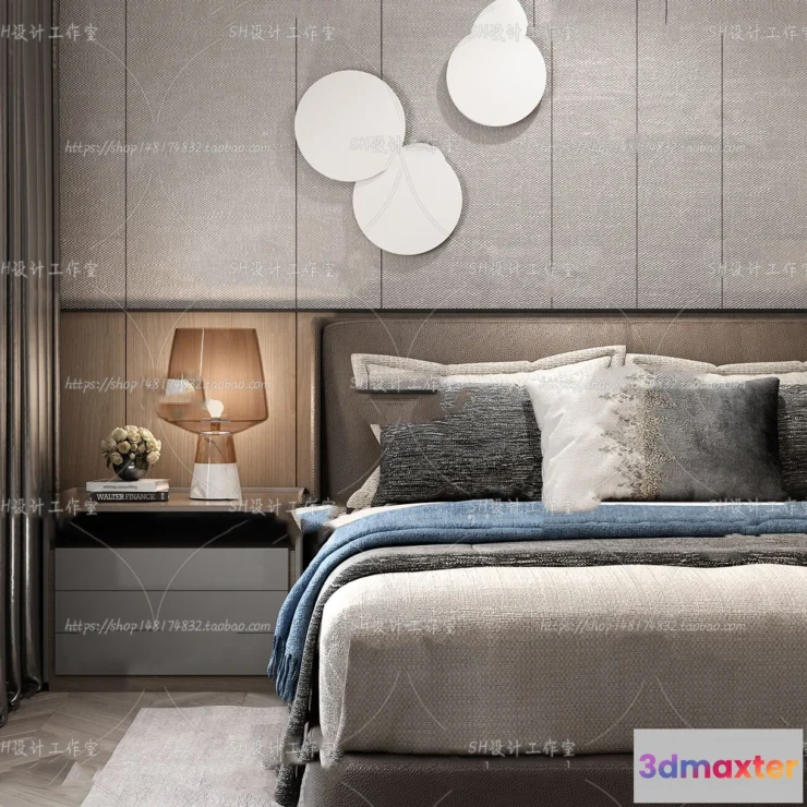 1128800 - Bed - 3D Models - 1535