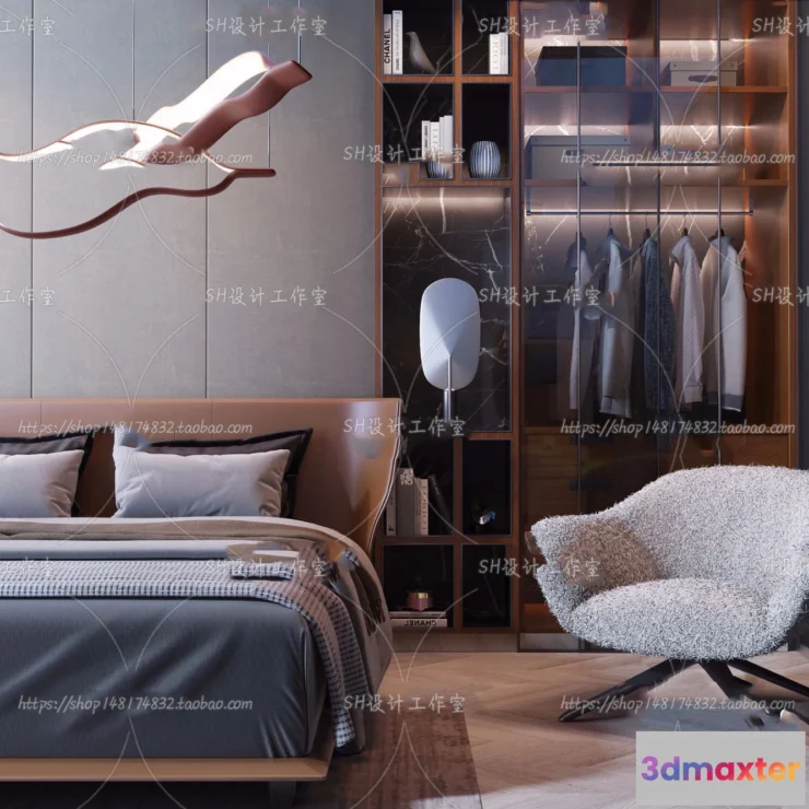 1128824 - Bed - 3D Models - 1547