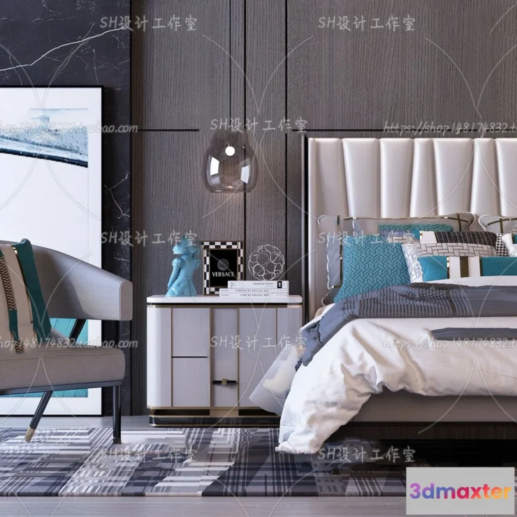 1128840 - Bed - 3D Models - 1555