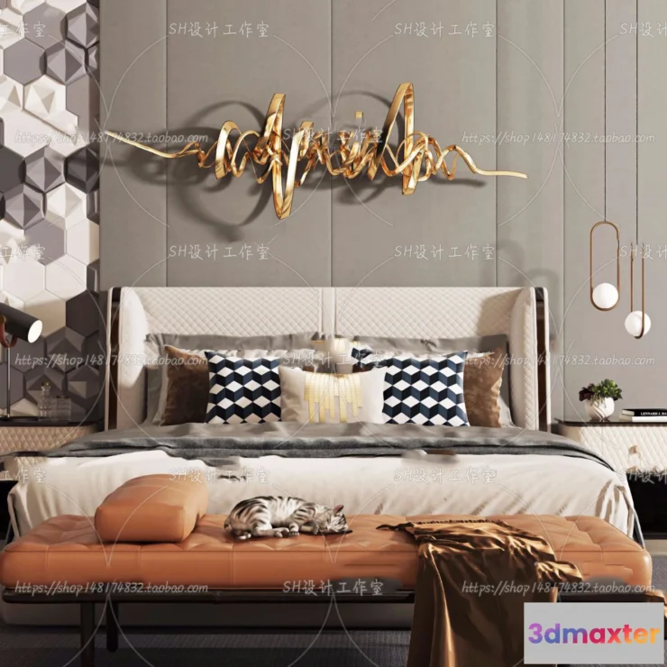 1128844 - Bed - 3D Models - 1557