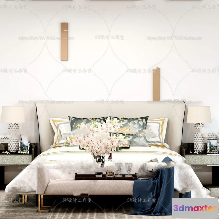 1128846 - Bed - 3D Models - 1558