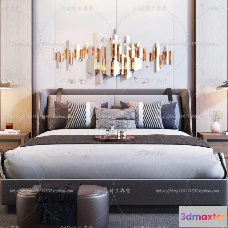 1128850 - Bed - 3D Models - 1560