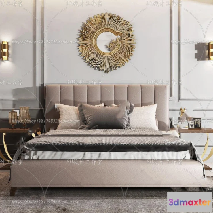 1128852 - Bed - 3D Models - 1561