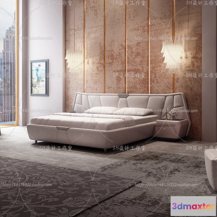 1128860 - Bed - 3D Models - 1565