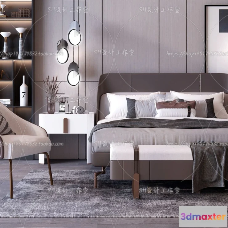 1128886 - Bed - 3D Models - 1578