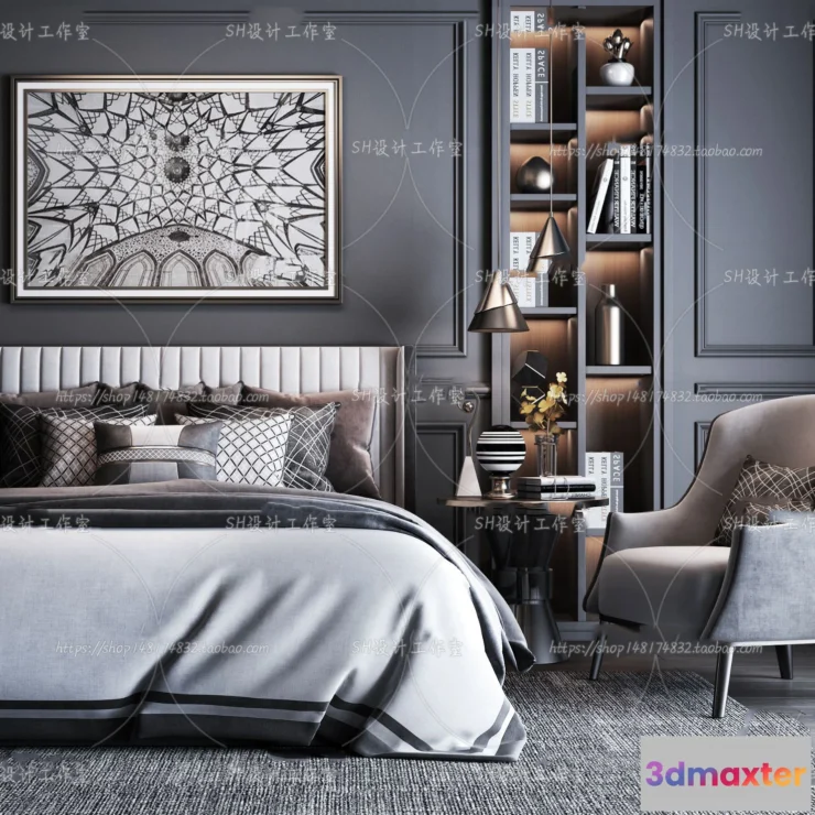 1128888 - Bed - 3D Models - 1579