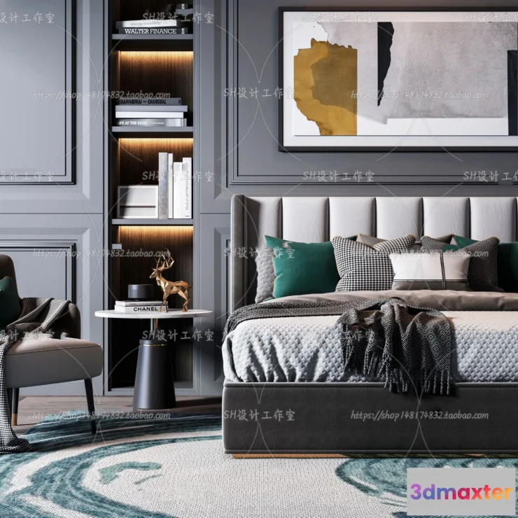 1128896 - Bed - 3D Models - 1583