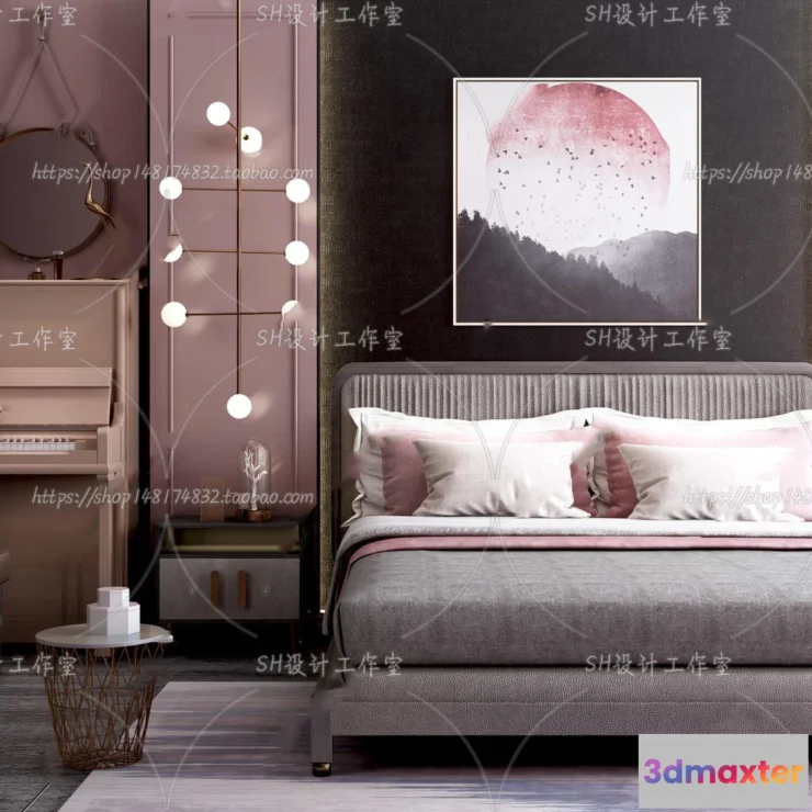 1128900 - Bed - 3D Models - 1585