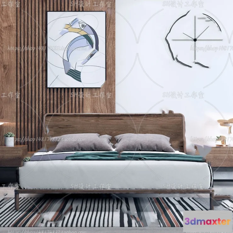 1128908 - Bed - 3D Models - 1589