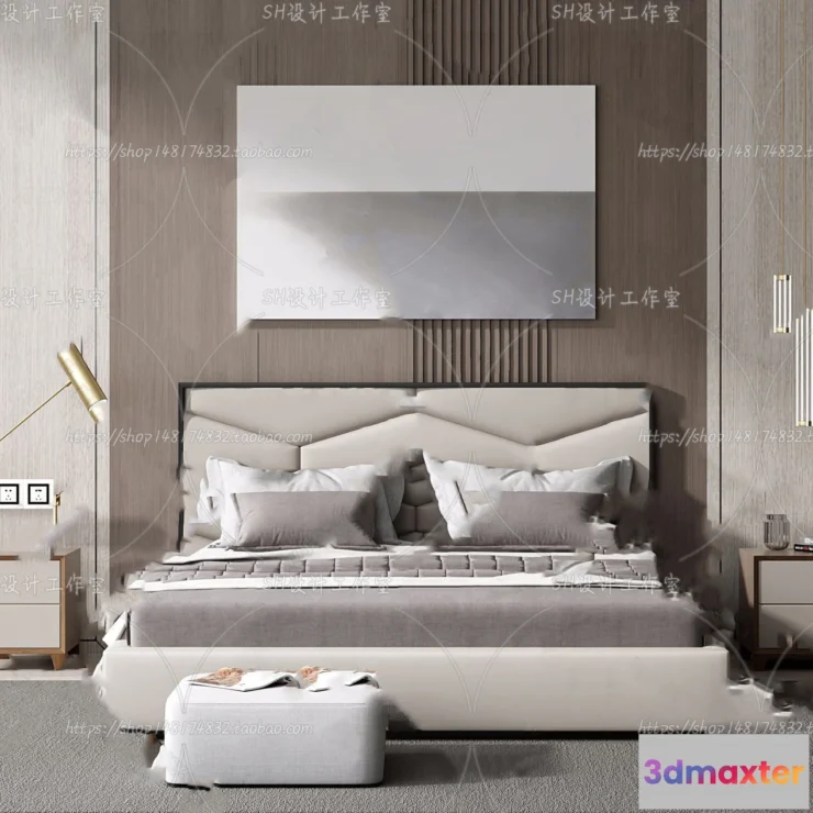 1128910 - Bed - 3D Models - 1590