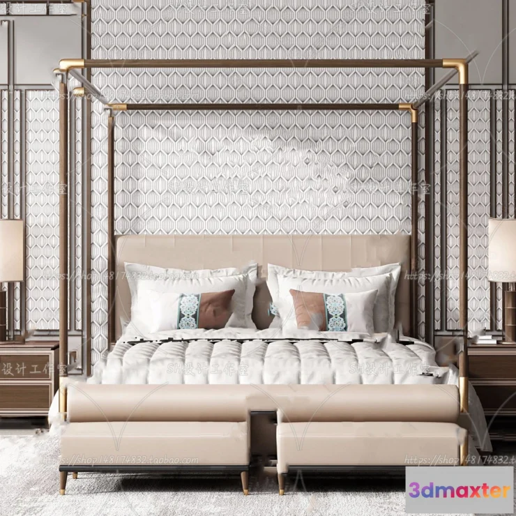 1128914 - Bed - 3D Models - 1592