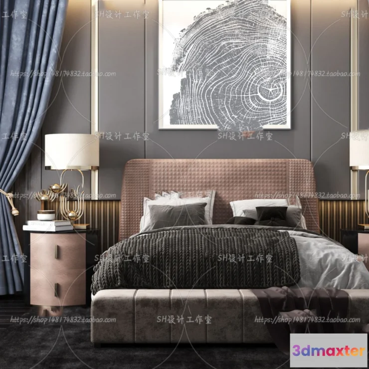 1128928 - Bed - 3D Models - 1599