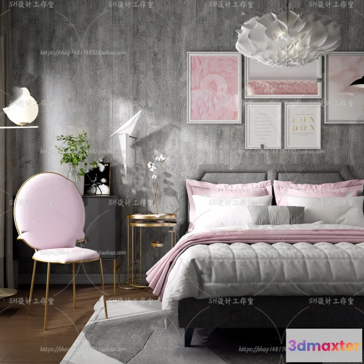 1128936 - Bed - 3D Models - 1603