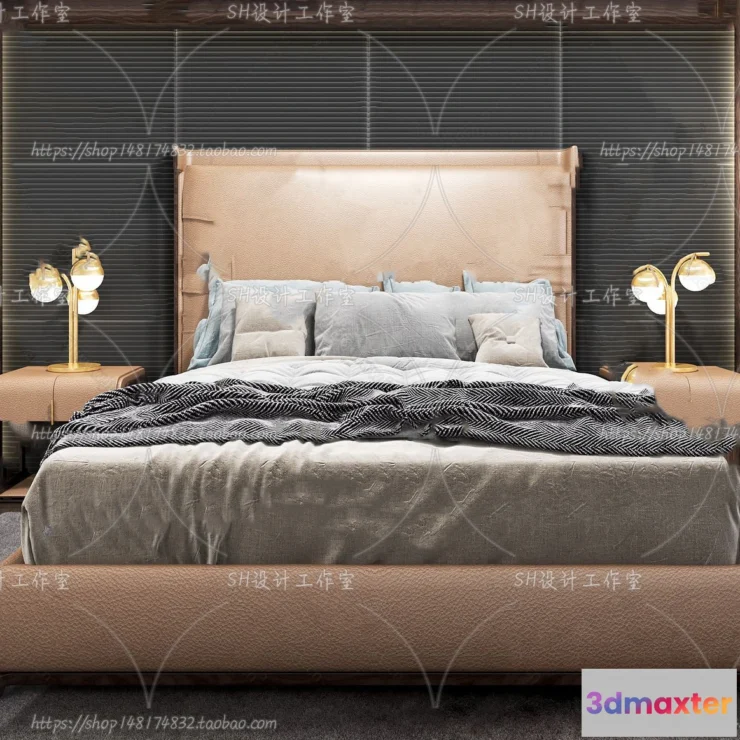 1128938 - Bed - 3D Models - 1604