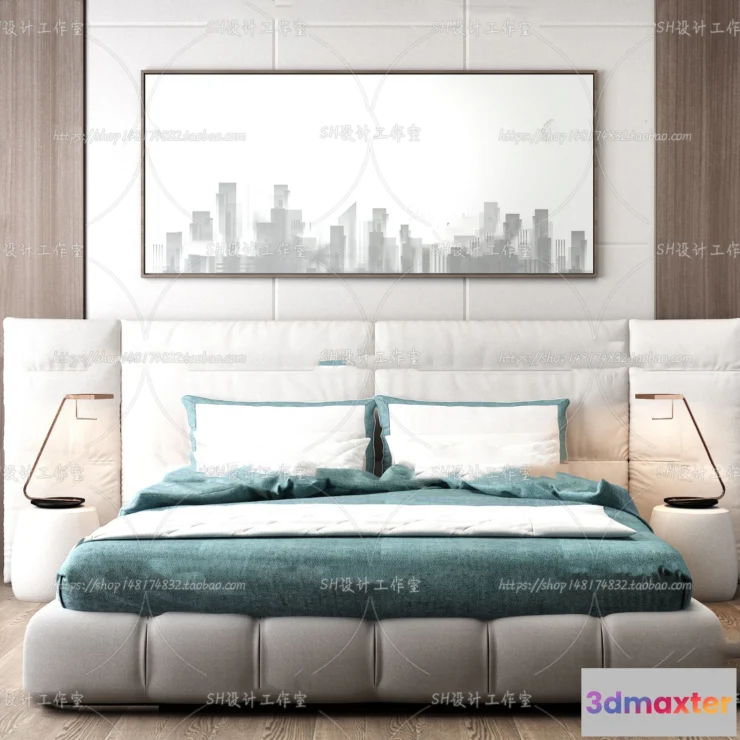 1128940 - Bed - 3D Models - 1605