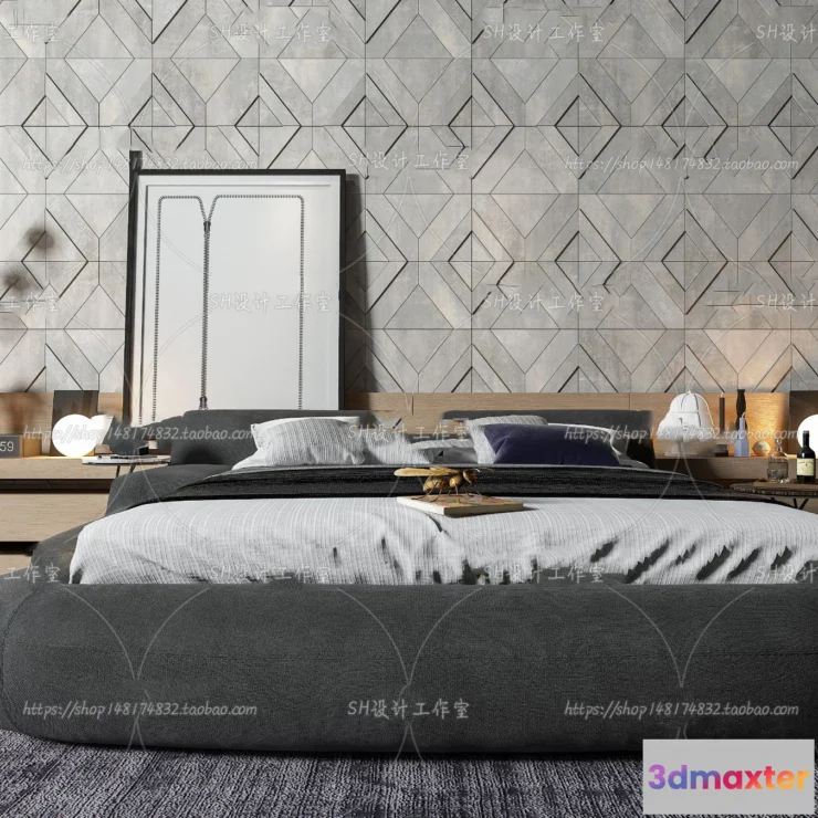 1128942 - Bed - 3D Models - 1606