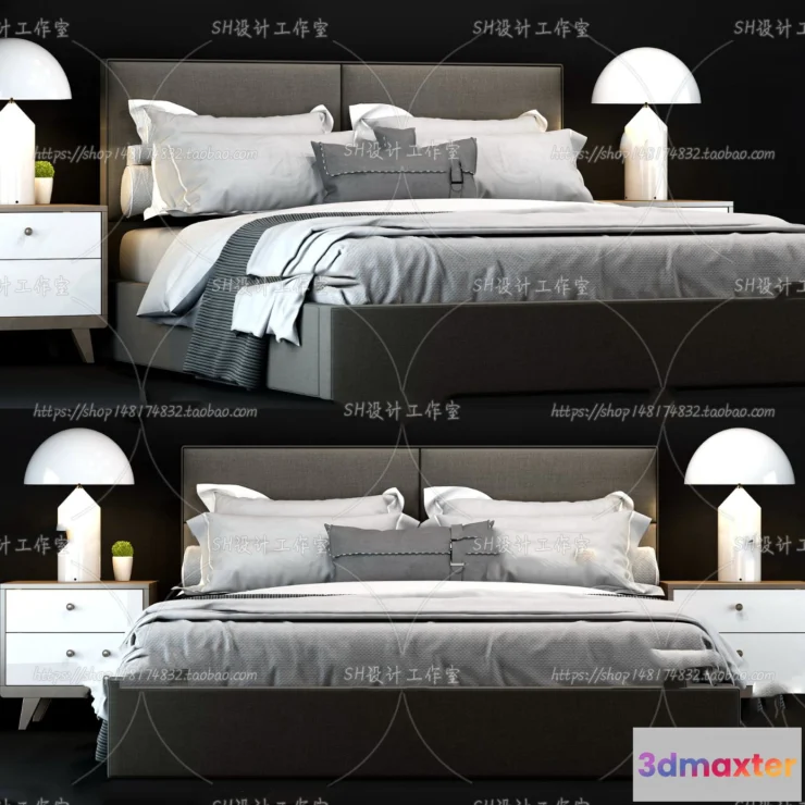 1128962 - Bed - 3D Models - 1616