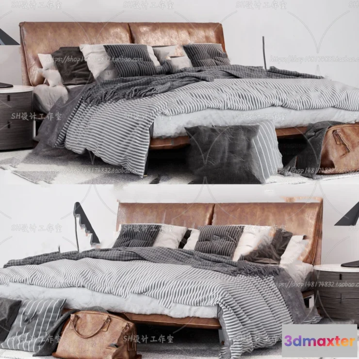 1128968 - Bed - 3D Models - 1619