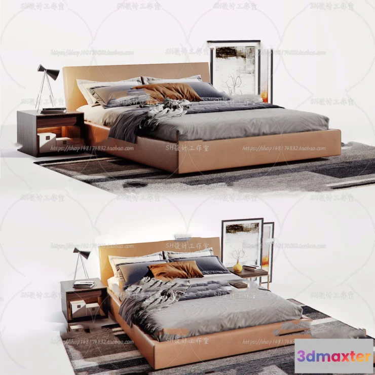 1128974 - Bed - 3D Models - 1622