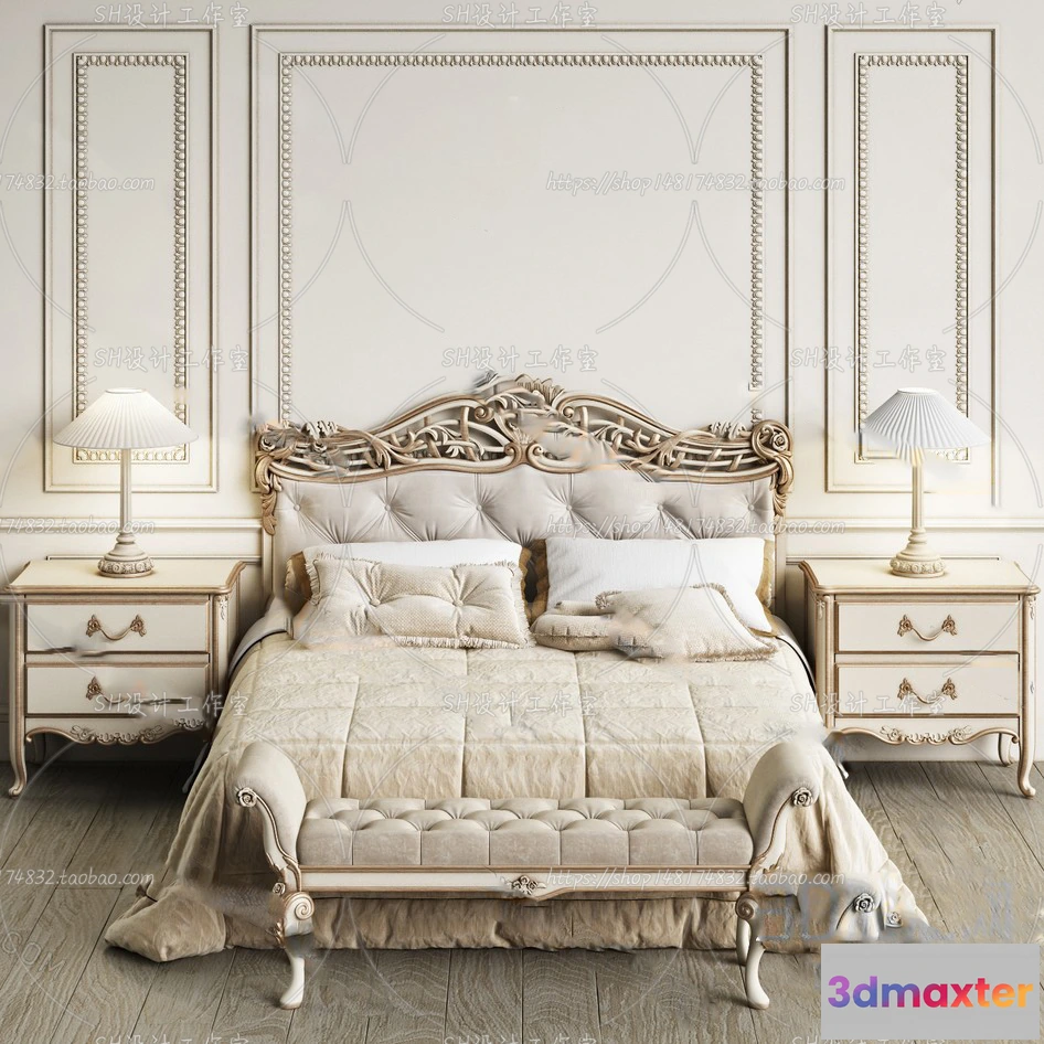 1128992 - Bed - 3D Models - 1631