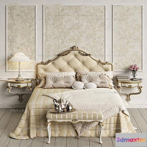 1128994 - Bed - 3D Models - 1632