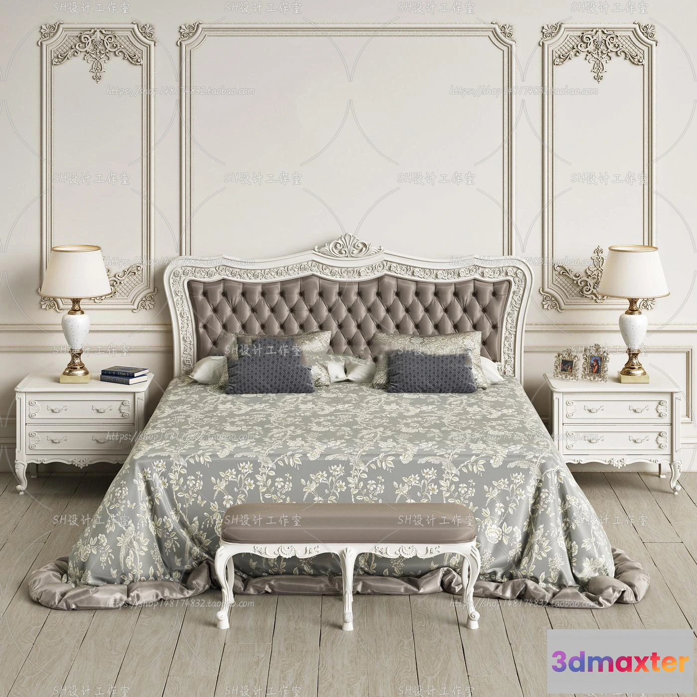 1128996 - Bed - 3D Models - 1633