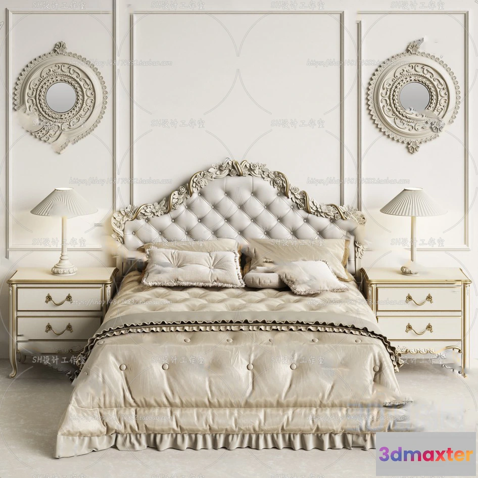 1128998 - Bed - 3D Models - 1634