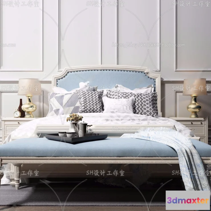 1129010 - Bed - 3D Models - 1640