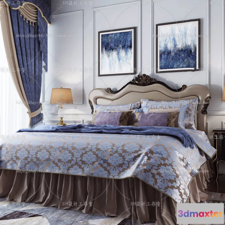 1129016 - Bed - 3D Models - 1643