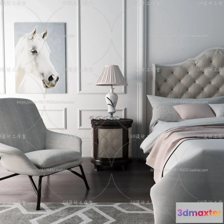 1129022 - Bed - 3D Models - 1646