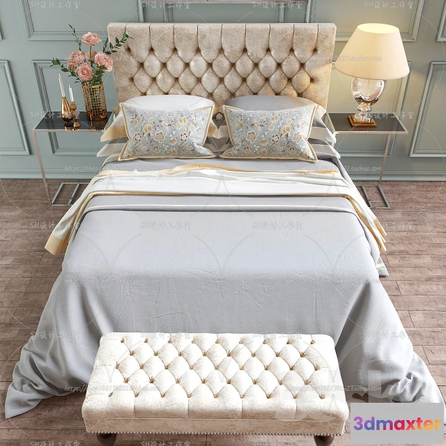 1129028 - Bed - 3D Models - 1649