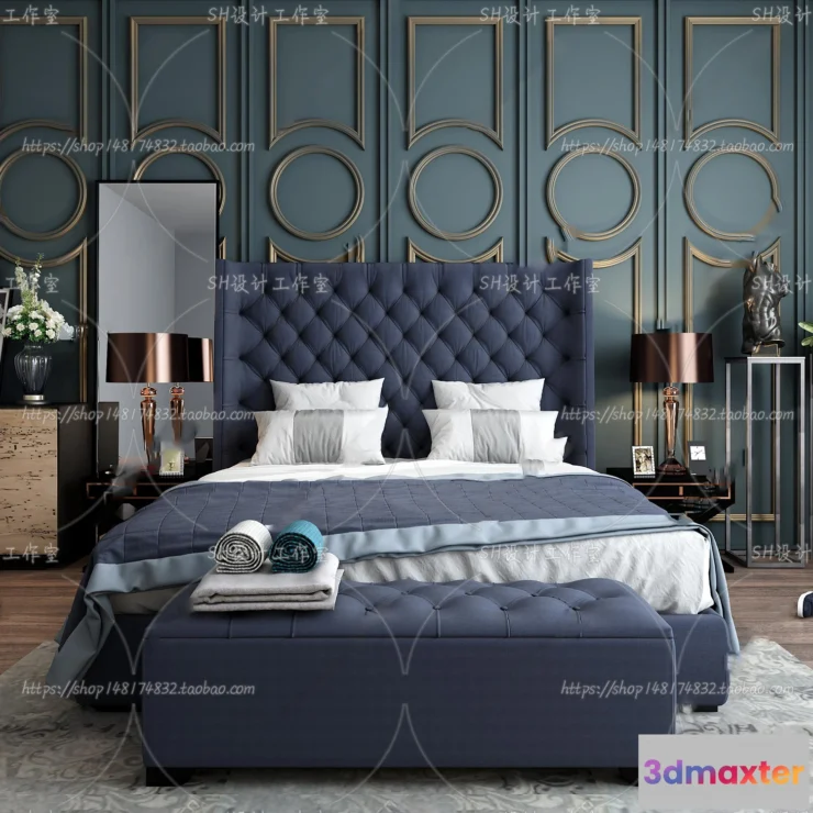 1129032 - Bed - 3D Models - 1651