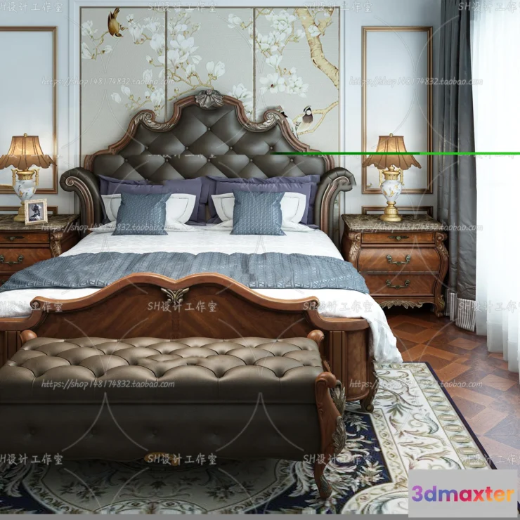 1129040 - Bed - 3D Models - 1655