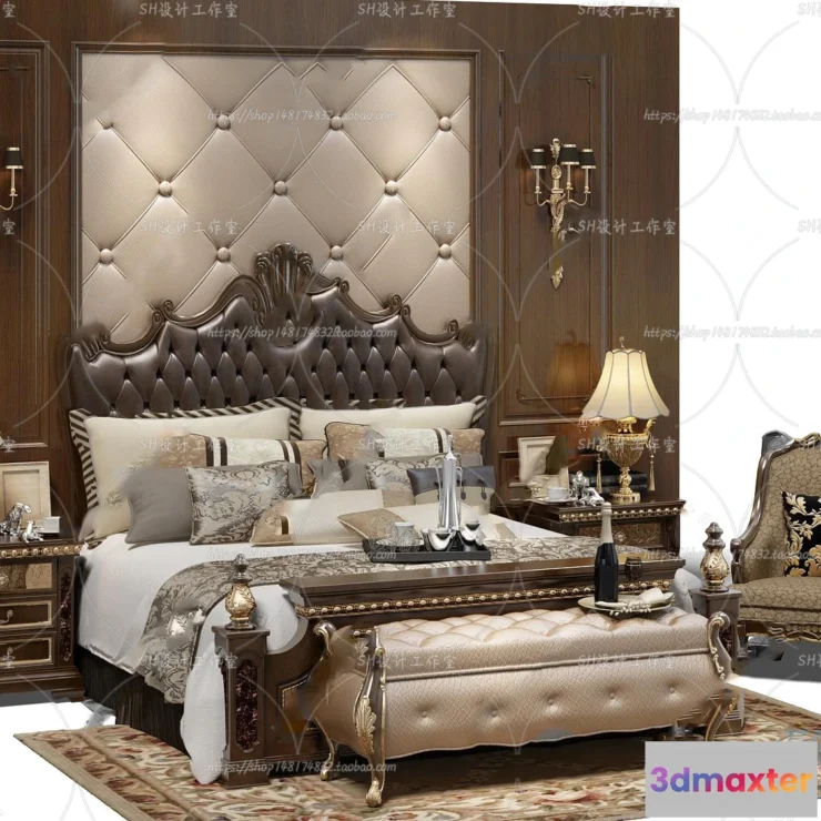 1129060 - Bed - 3D Models - 1665