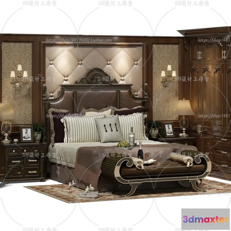 1129064 - Bed - 3D Models - 1667