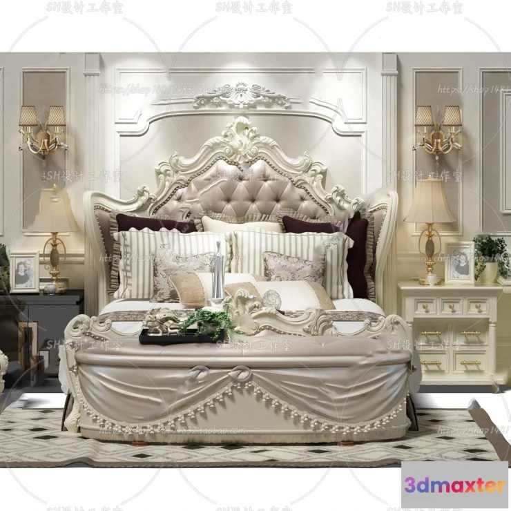 1129066 - Bed - 3D Models - 1668