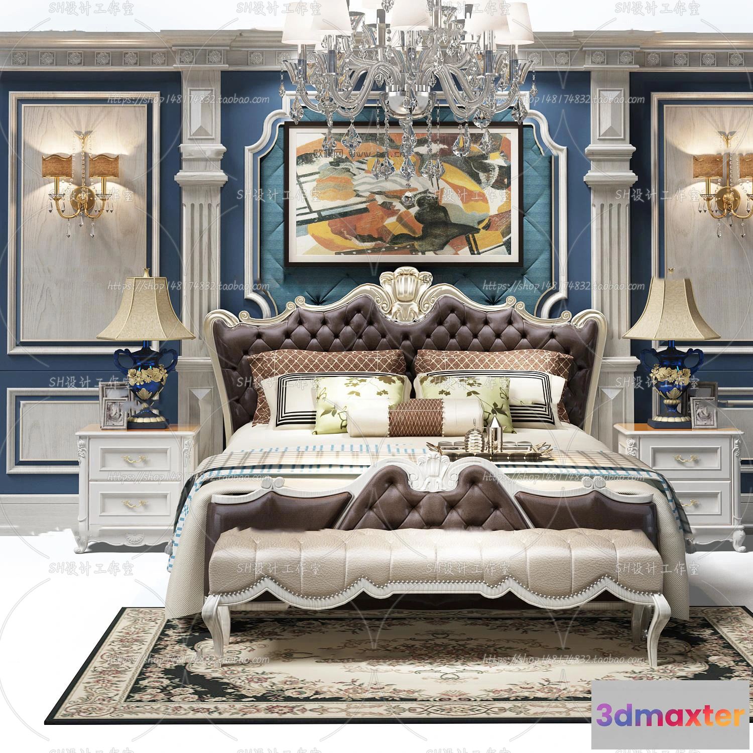 1129072 - Bed - 3D Models - 1671