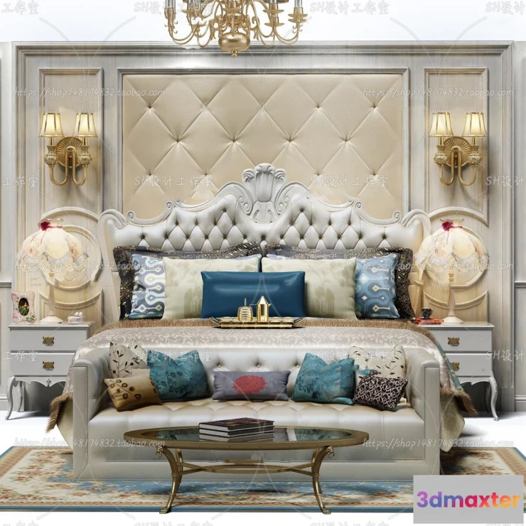 1129076 - Bed - 3D Models - 1673