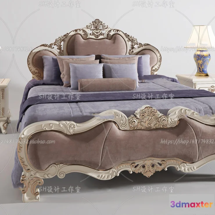 1129098 - Bed - 3D Models - 1684
