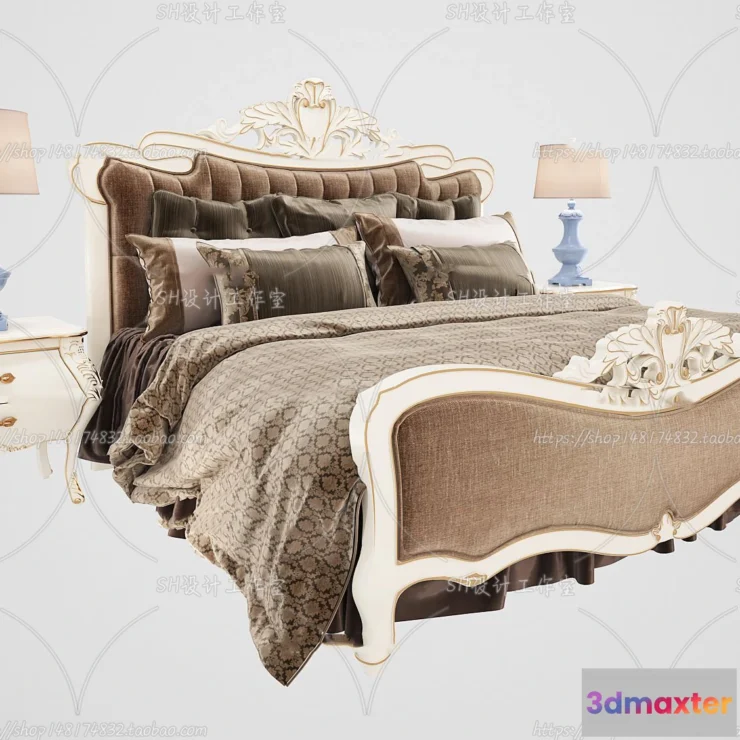 1129100 - Bed - 3D Models - 1685