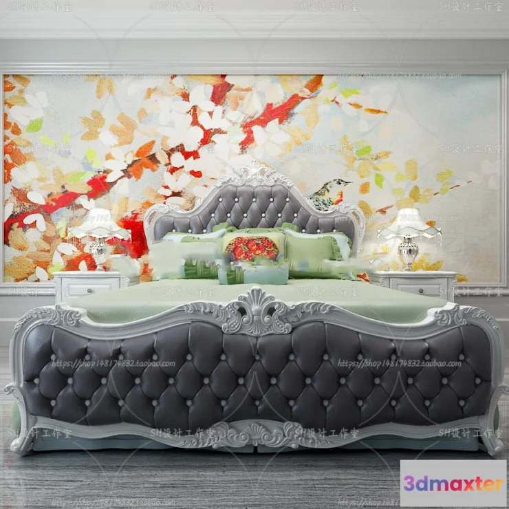 1129124 - Bed - 3D Models - 1697