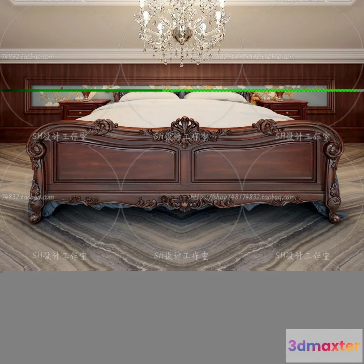 1129130 - Bed - 3D Models - 1700