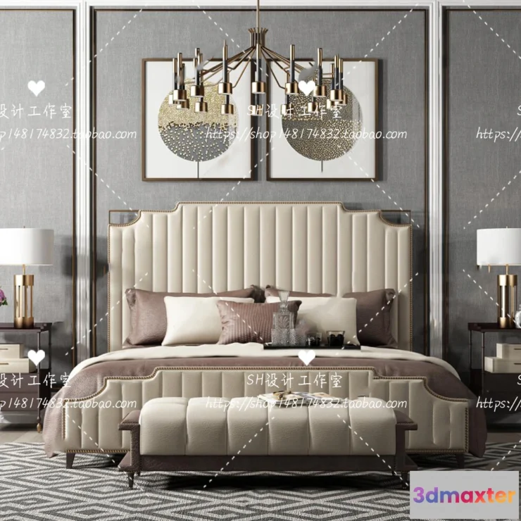 1129138 - Bed - 3D Models - 1704