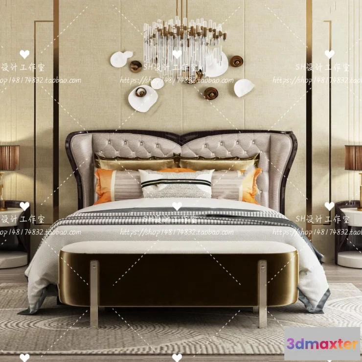 1129140 - Bed - 3D Models - 1705